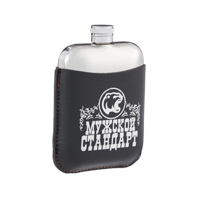 Фляжка «Мужской стандарт», нержавеющая сталь, 180 мл, 6 oz