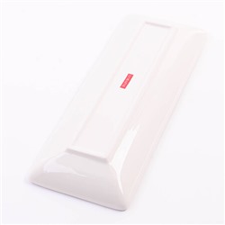 60267 Блюдо сервировочное прямоугольное Розовый сад доломит LR (х24)