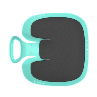 Санки-ледянки с мягкой сидушкой «Вираж», бирюзовые, 39×37 см