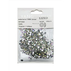 Nail Art Стразы для декора ногтей, микс (6#,8#,10#,12#,16#,20#), перламутр, 1440 шт./уп. 10053