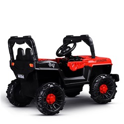 Электромобиль детский "Джип" (цвет красный)