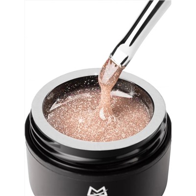 MANITA Гель моделирующий для ногтей с хлопьями юки / Builder Gel Flash №04, 15 мл 28221