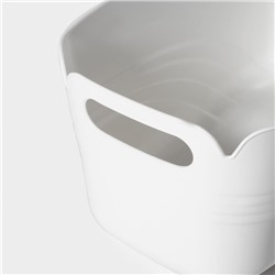 Контейнер для хранения с ручкой LaDom «Лаконичность», 39.5×22.5×17 см, белый