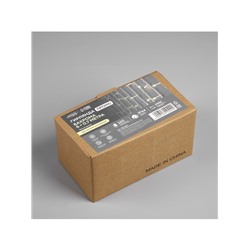 Гирлянда «Бахрома» 6×0.7 м, IP44, УМС, белая нить, 120 LED, свечение тёплое белое, 220 В