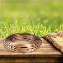 Ротанг искусственный гладкий 8 мм 100 м полумесяц (бронза металлик)