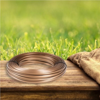 Ротанг искусственный гладкий 8 мм 100 м полумесяц (бронза металлик)