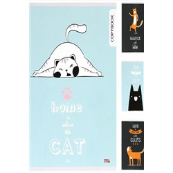 Тетрадь КЛЕТКА 96л. ПОТЕШНЫЕ КОТИКИ (96-7909) НАТАЛИ, 911709