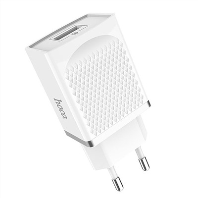 Адаптер Сетевой Hoco C42A QC3.0 USB 3A/18W (white)