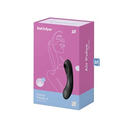 Черный вакуум-волновой вибростимулятор Satisfyer Curvy Trinity 4