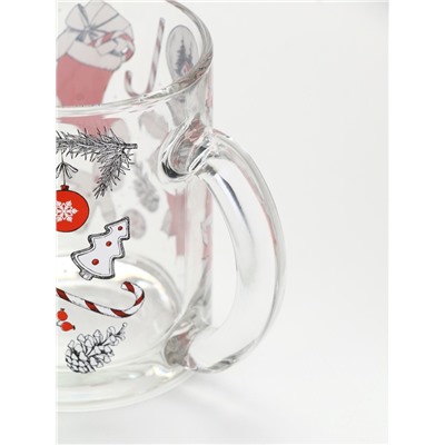 Кружка новогодняя стеклянная «Новогодний уют», 300 мл