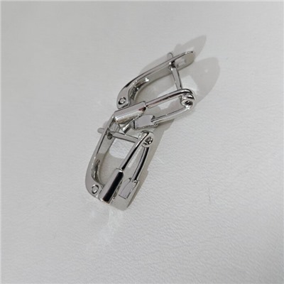 Серьги булавка ювелирная бижутерия, покрытие посеребрение, арт.313.296