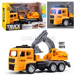 Машина "Автоэкскаватор" (свет, звук) в коробке