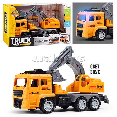 Машина "Автоэкскаватор" (свет, звук) в коробке