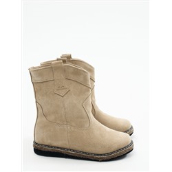 Казаки женские бежевые на меху, войлок