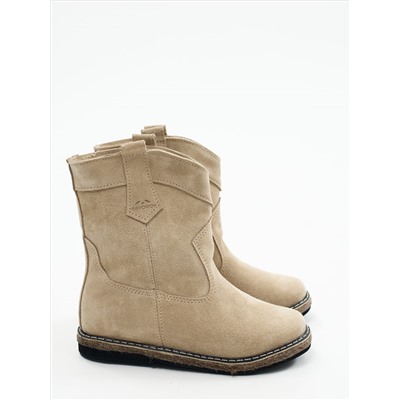 Казаки женские бежевые на меху, войлок