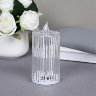 Свеча светодиодная 13х6 см / VFR-117 /уп 12/288/прозрачная