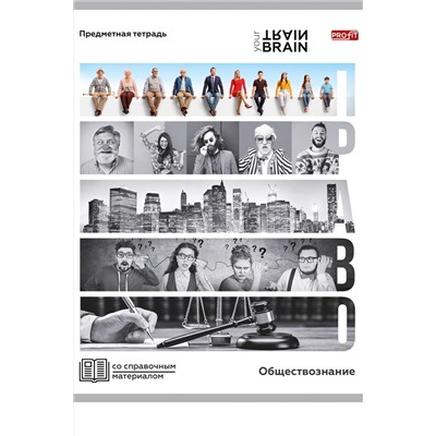 Тетрадь КЛЕТКА 48л. ОБЩЕСТВОЗНАНИЕ «КОНТРАСТЫ» (Т48-1414) эконом-вариант, б/о НАТАЛИ, 1033251