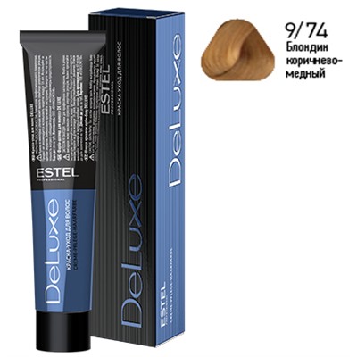 ЭстельDeLuxe Крем-краска для волос 9/74 Блондин коричнево-медный 60 мл