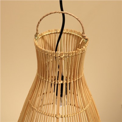 Светильник потолочный из ротанга «Ади», 1×120 Вт, Е27, 30×30×35 см