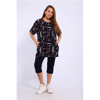 164 Костюм с бриджами (Синий)