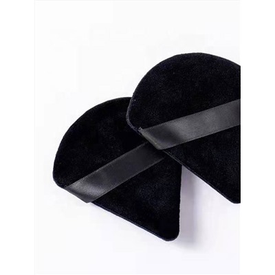 Kristaller Набор спонжей-пуховок в пластиковом контейнере для сухих и кремовых текстур, черный, 6 шт. 28053