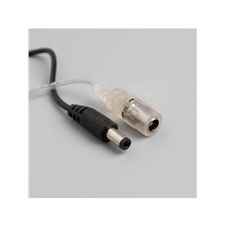 Гирлянда «Мишура» 5 м роса, IP20, серебристая нить, 100 LED, свечение мульти, 12 В