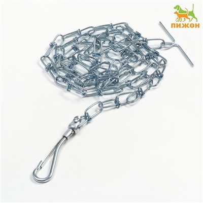Цепь для привязи собак, 1.8 м, калибр 25 мм, толщина проволоки 2.2 мм