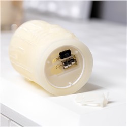 Светодиодная фигура «Свеча» 4.5×7.5×4.5 см, пластик, батарейки AG13×3 (в комплекте), свечение тёплое белое