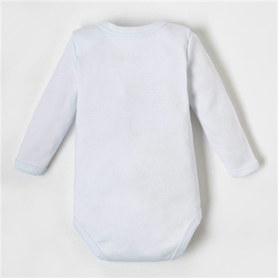 Боди детское «Крошка Я» Mum+Dad, рост 86-92 см, белое