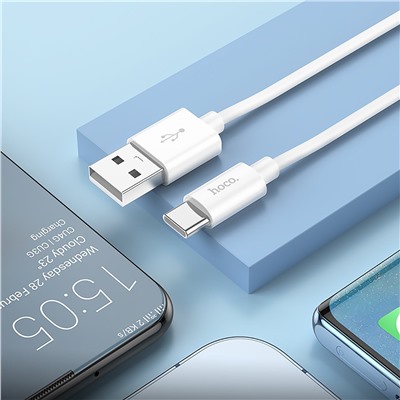 Кабель USB - Type-C Hoco X87 Magic 15W 100см 3A  (white)
