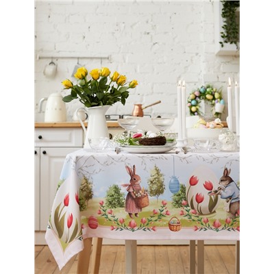 Скатерть Доляна Easter garden, 145×180 ± 3 см, 100% п/э