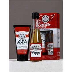 Подарочный набор «Будь!», гель для душа пиво 250 мл и гель для бритья 110 мл, Чистое счастье