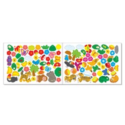 Наклейки детские «100 наклеек. Мир животных», набор 4 шт. по 16 стр.