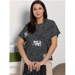 Блуза Ханна (черная) Б15461-20М