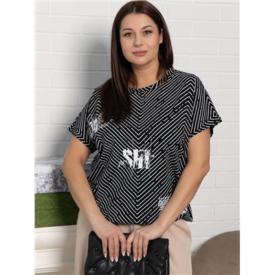 Блуза Ханна (черная) Б15461-20М