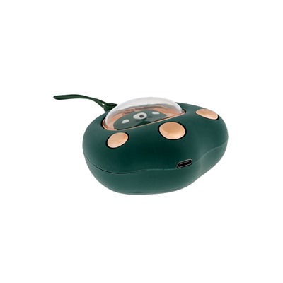 Электрическая портативная грелка для рук, 5 Вт, АКБ, 800 мАч, до 55 °С, USB, зелёная