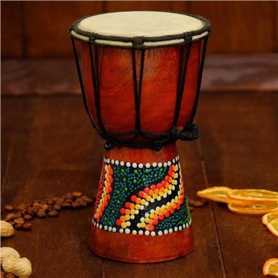 Сувенирный музыкальный инструмент «Барабан Джембе», 20×11×11 см, МИКС