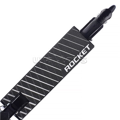 Самокат 2-х колесный ROCKET,колеса PU/ 125 мм,ABEC 7, черный