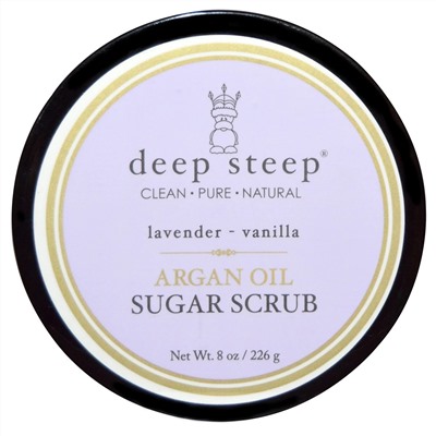 Deep Steep,  Сахарный скраб, Лаванда - ваниль, 8 унц. (226 г)