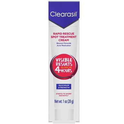 Clearasil, Rapid Rescue, крем для лечения акне, 28 г (1 унция)