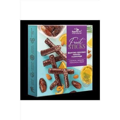 Конфеты "FruitSticks" с фиником, миндалём, апельсином и медом 175г ЭКОПРОДУКТЫ, 1183574
