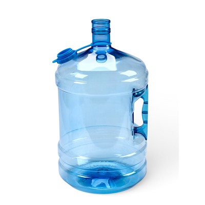 Бутыль для кулера, 18.9 л, ПЭТ, многооборотная, с ручкой, с пробкой