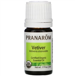 Pranarom, Essential Oil, Vetiver, .17 fl oz (5 ml)