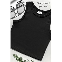 Майка-топ в рубчик для девочки Happyfox