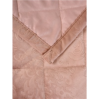 Набор покрывало и чехлы на подушку - Кристалл, цвет пудра