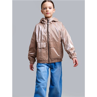 Куртка текстильная с полиуретановым покрытием для девочек (ветровка)