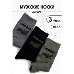 Носки стандарт Страна (набор 3 пары) НАТАЛИ, 1105949