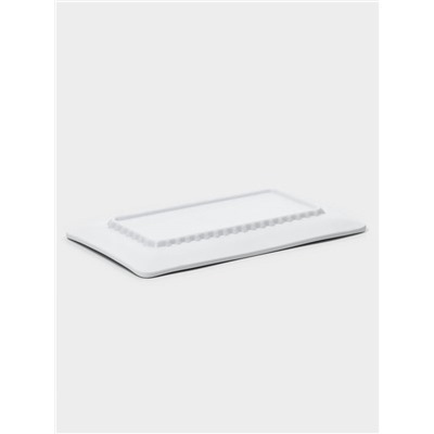 Блюдо для подачи «Белый Восток», меламин, 25.5×15×2 см, прямоугольное, белое