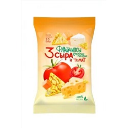 Флайчипсы кукурузно-рисовые 3 сыра и томат 40г ЭКОПРОДУКТЫ, 1194118