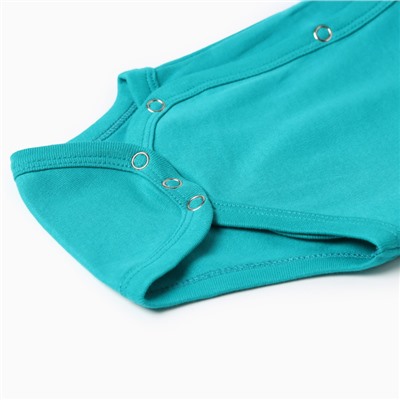 Боди детское MINAKU, рост 56-62 см, изумрудное